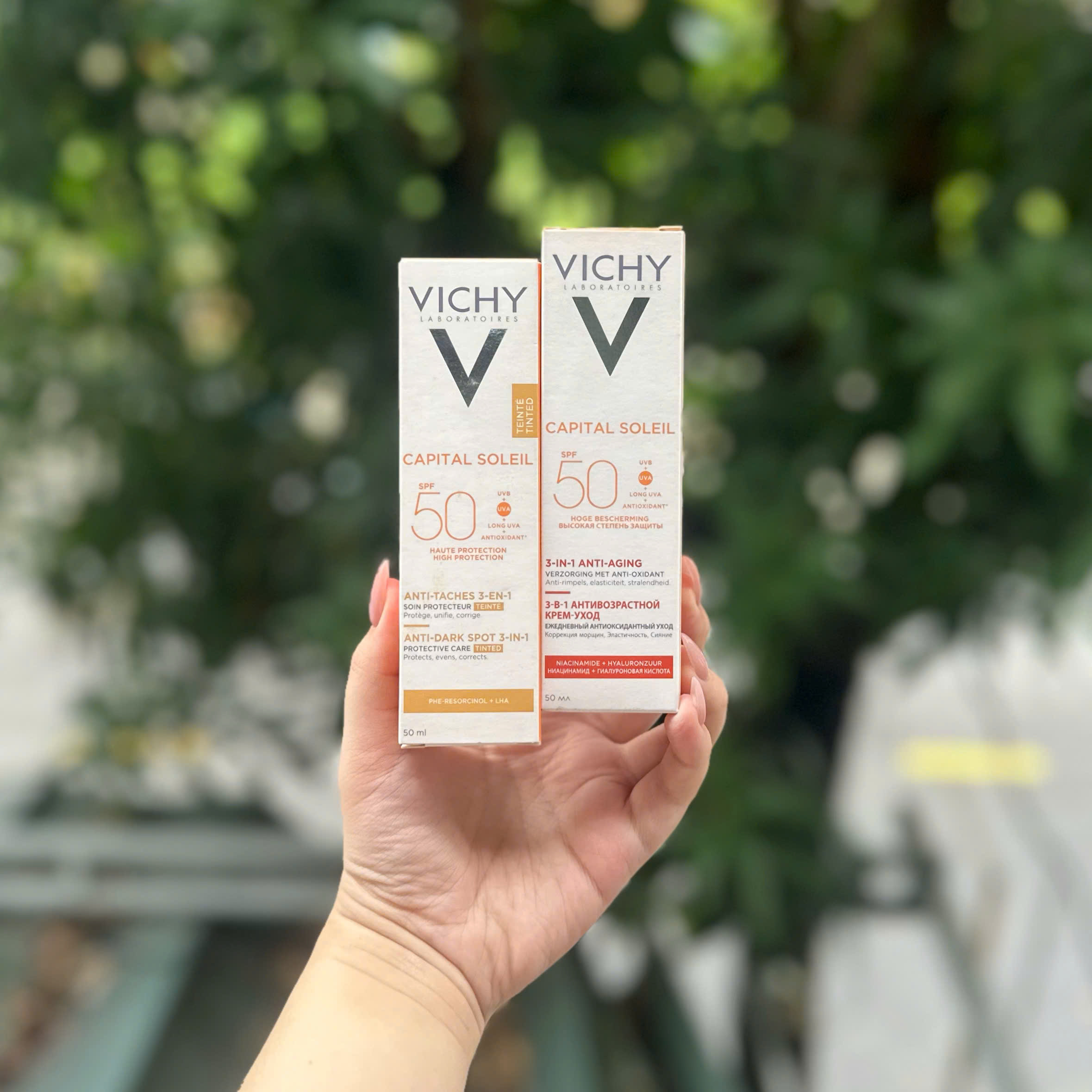 Kem chống nắng Vichy Capital Soleil Anti-Dark Spot 3-in-1 vạch cam 50g