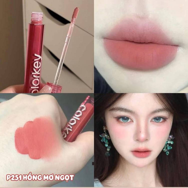COLORKEY. Son Kem Velvet P251 Màu Hồng Mơ Ngọt