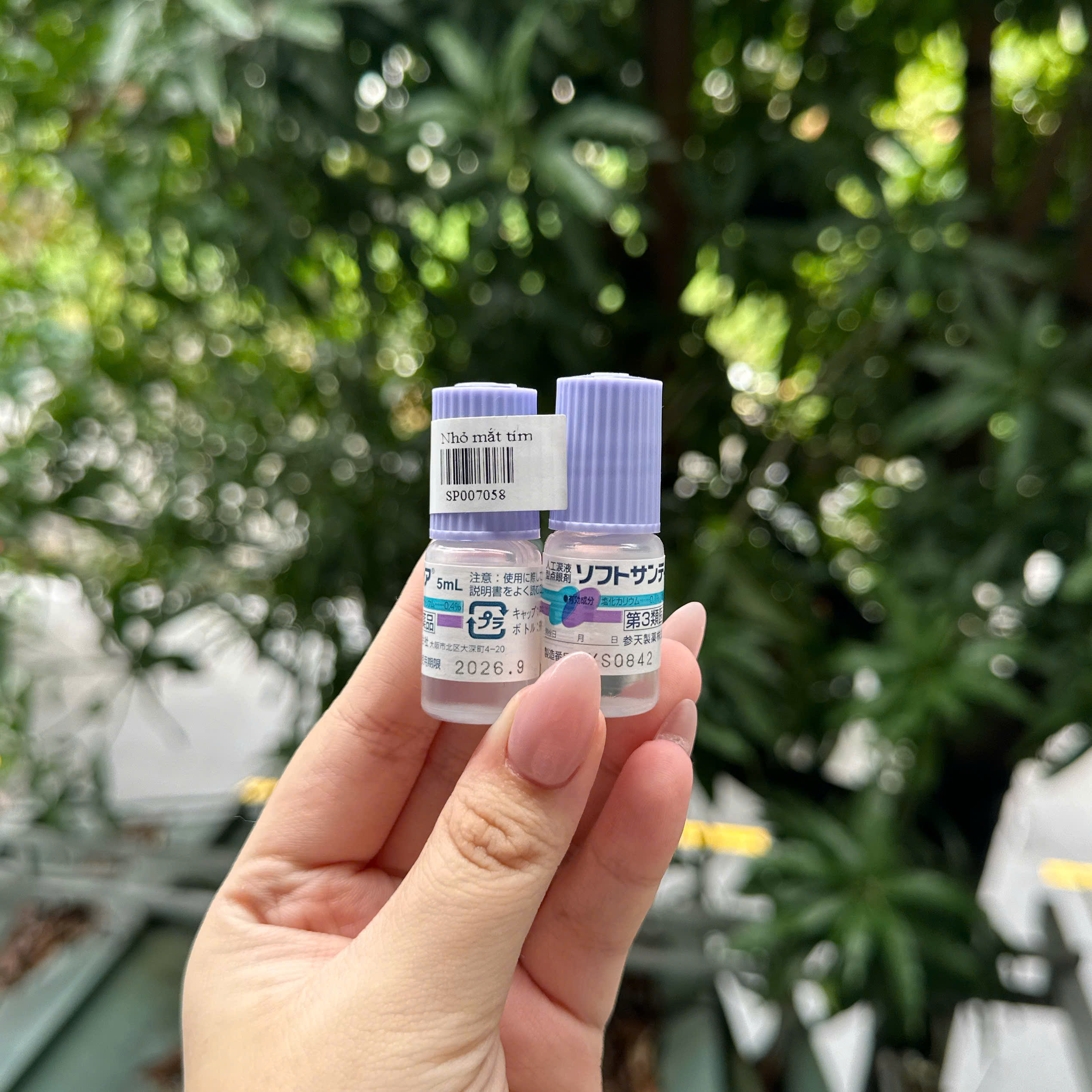 Nước nhỏ mắt Santen Soft Santear Màu tím 5ml