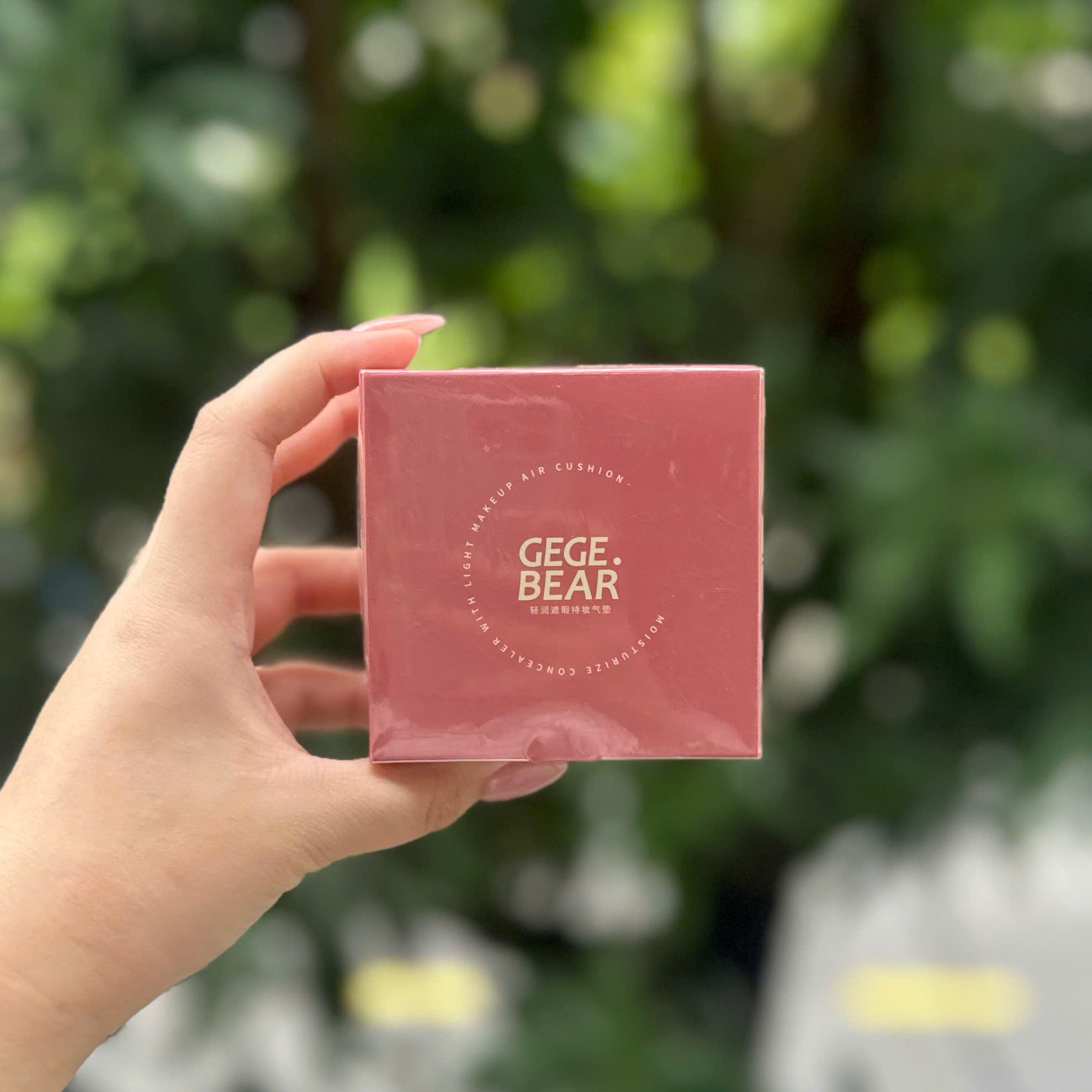Cushion phấn nước Gege Bear kèm lõi thay thế mỏng nhẹ tự nhiên dưỡng ẩm