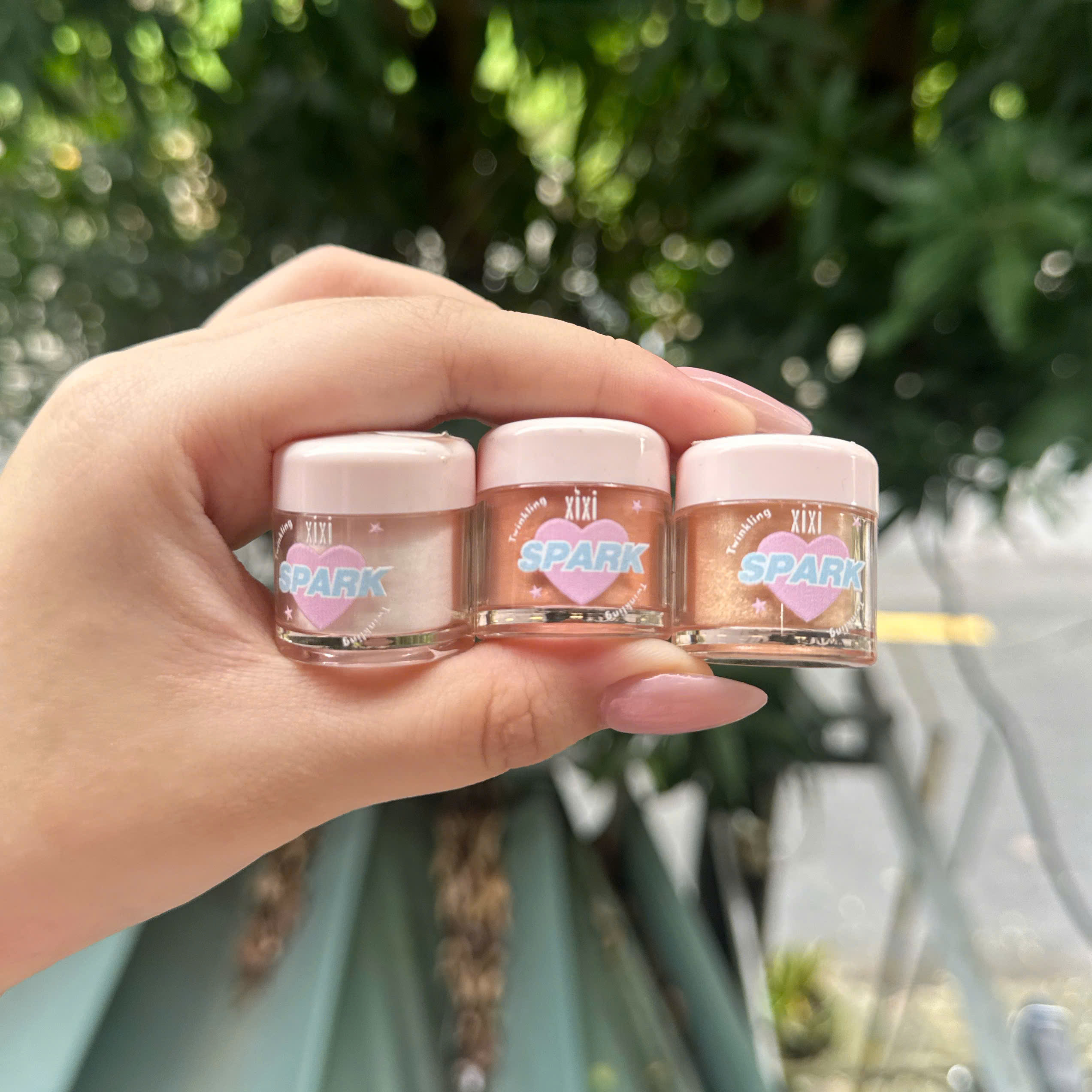 Phấn nhũ bột Highlight XIXI dạng bột lấp lánh ánh nhũ kim tuyến