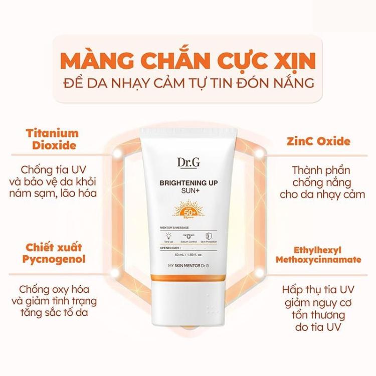 Dr.G Kem Chống Nắng Cam 50ml + 20ml