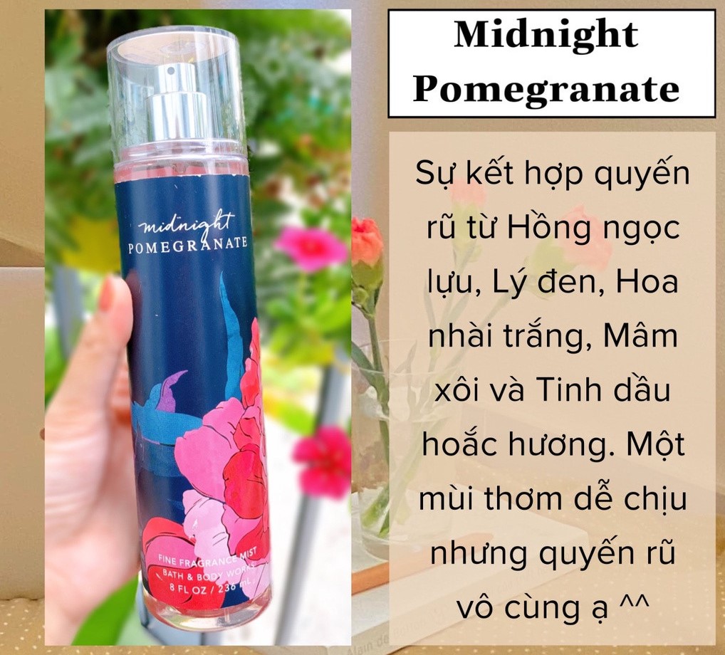 Xịt thơm BBW 236ml - Midnight Pomegranate