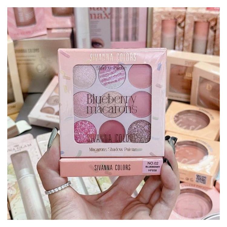 Bảng Phấn Mắt 9 Ô Sivanna Colors Tiny Cute Eye Palette Màu 02
