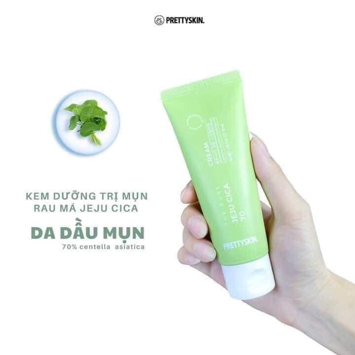 Kem Dưỡng PrettySkin The Pure Jeju Cica 70 - 50ml