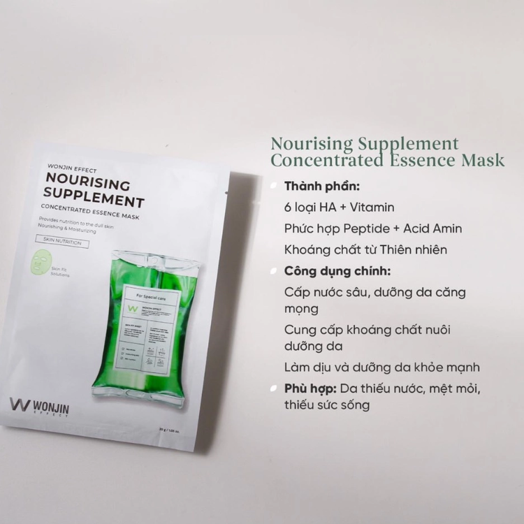 Mặt Nạ Giấy Wonjin Phục Hồi Da Effect Nourishing Supplement