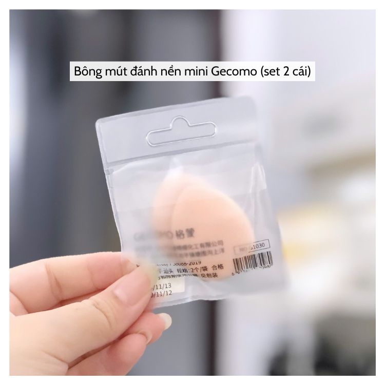 Bông mút đánh nền mini Gecomo (set 2 cái)