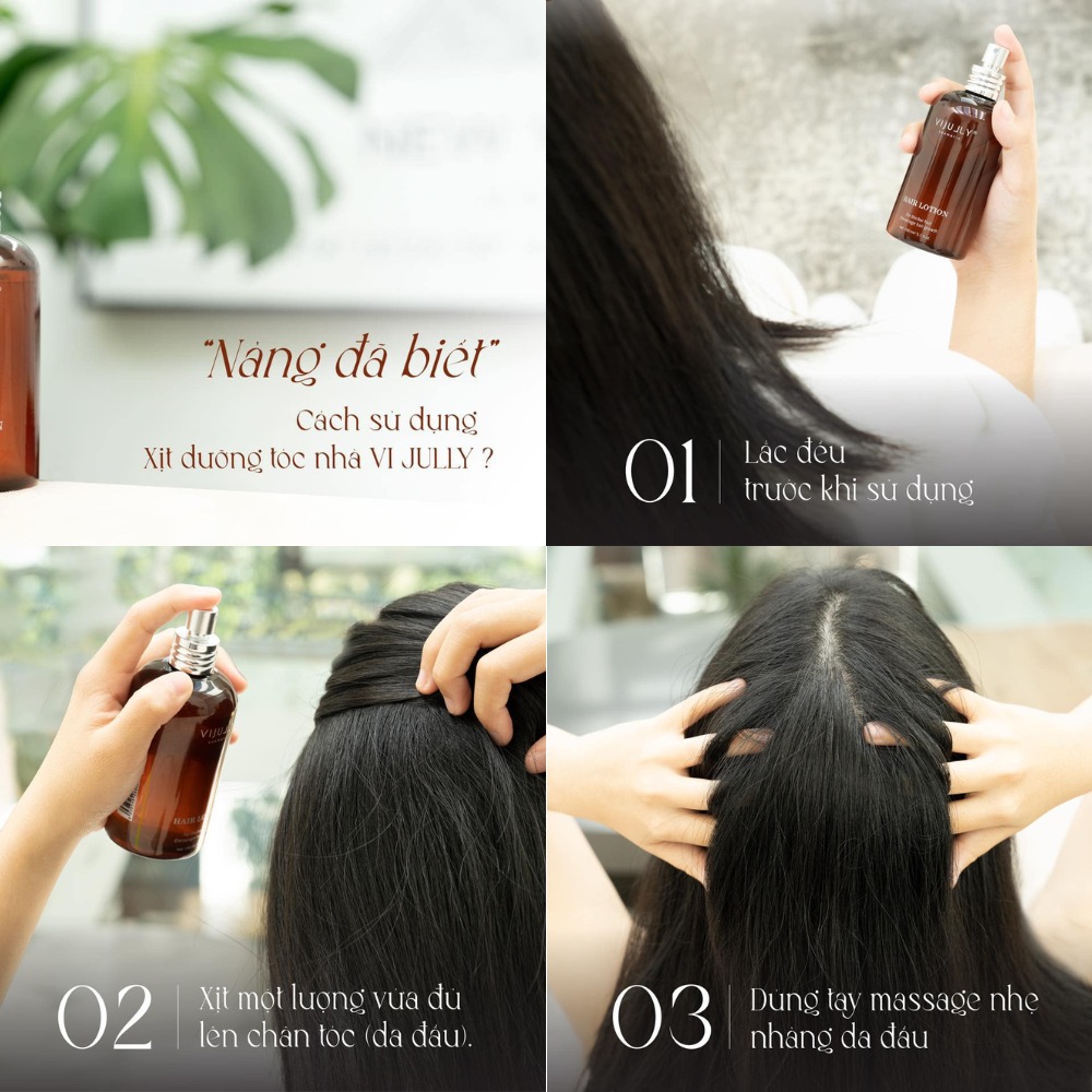 Xịt dưỡng tóc bưởi Vijully (mới)