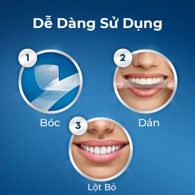 Crest 3D. Dán Trắng Răng Sensitive Gentle
