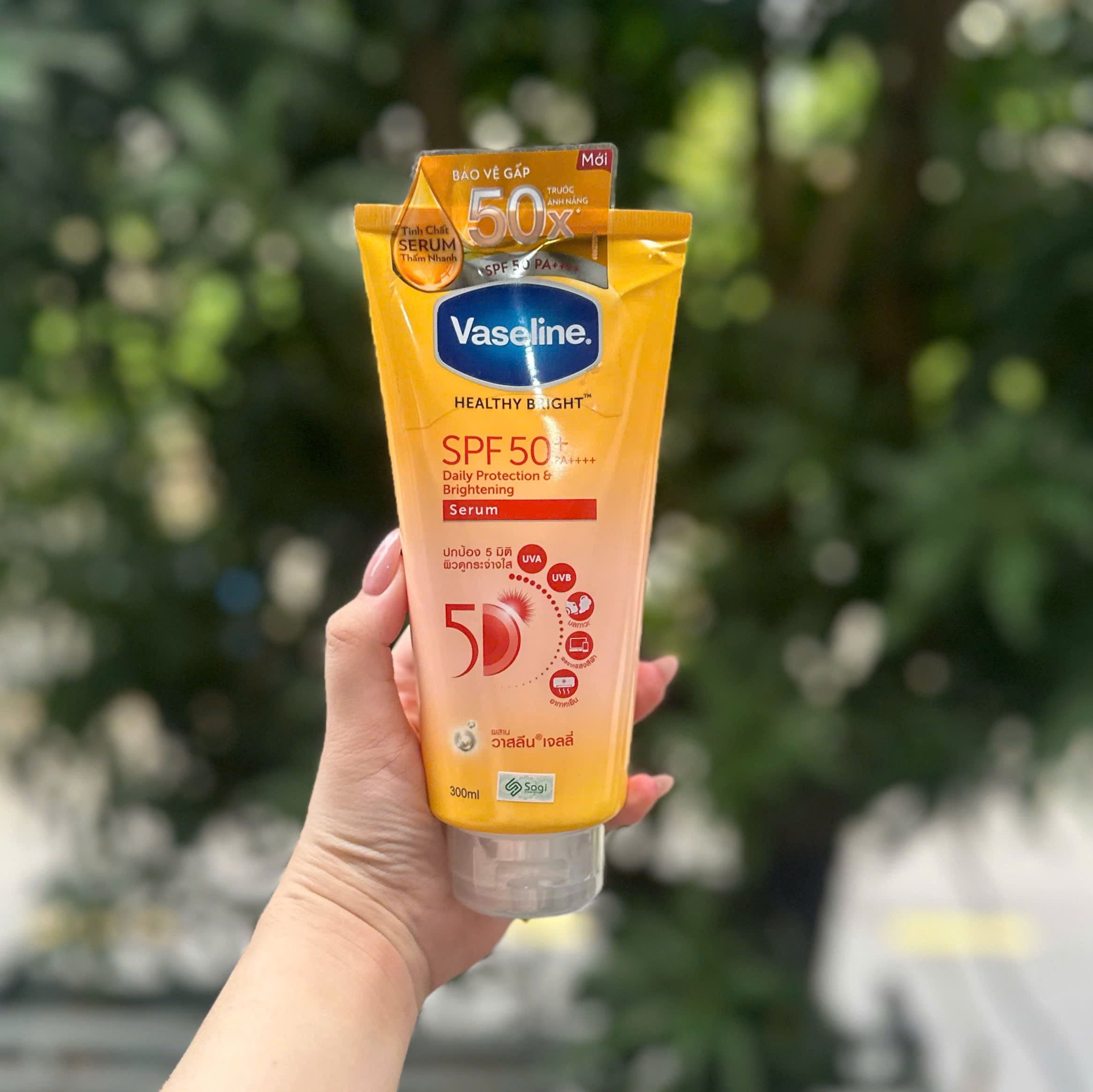 Kem chống nắng body vaseline 50x spf50