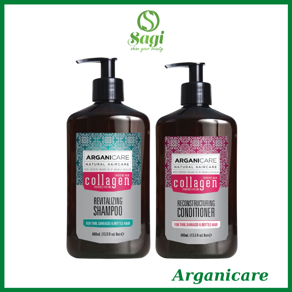 SET gội xả Arganicare Collagen 400ml