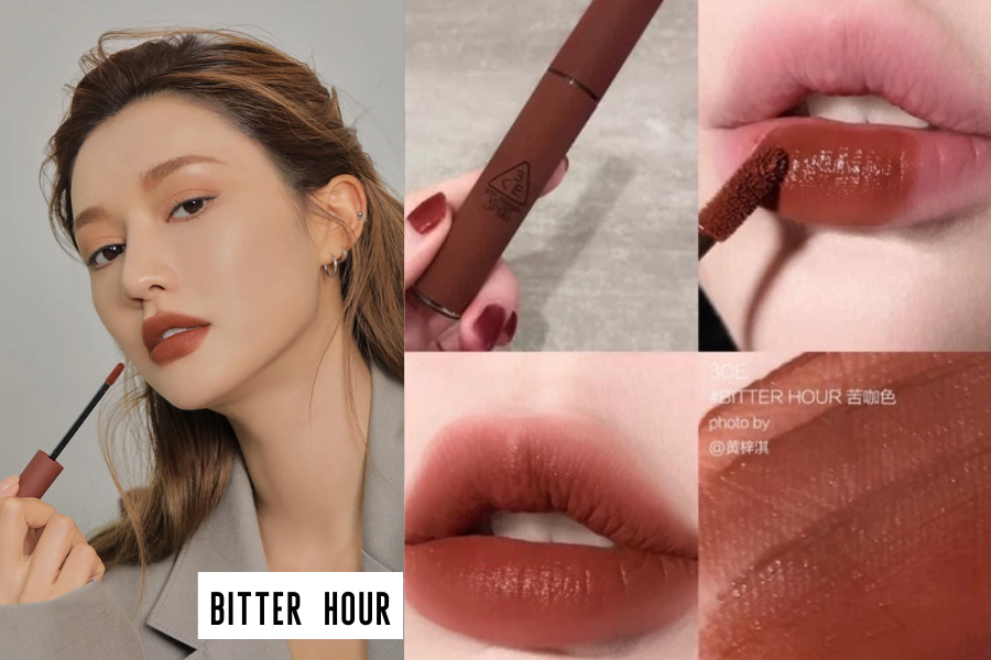 Son kem 3CE Velvet Lip Tint - Bitter Hour