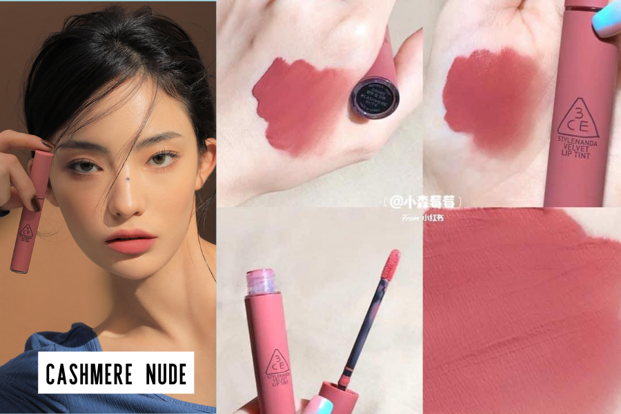 Son kem 3CE Velvet Lip Tint - Cashmere Nude