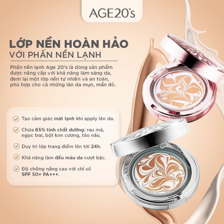 Phấn Nền Tươi Age20's Essence Cover Pact Limited 2 lõi #21