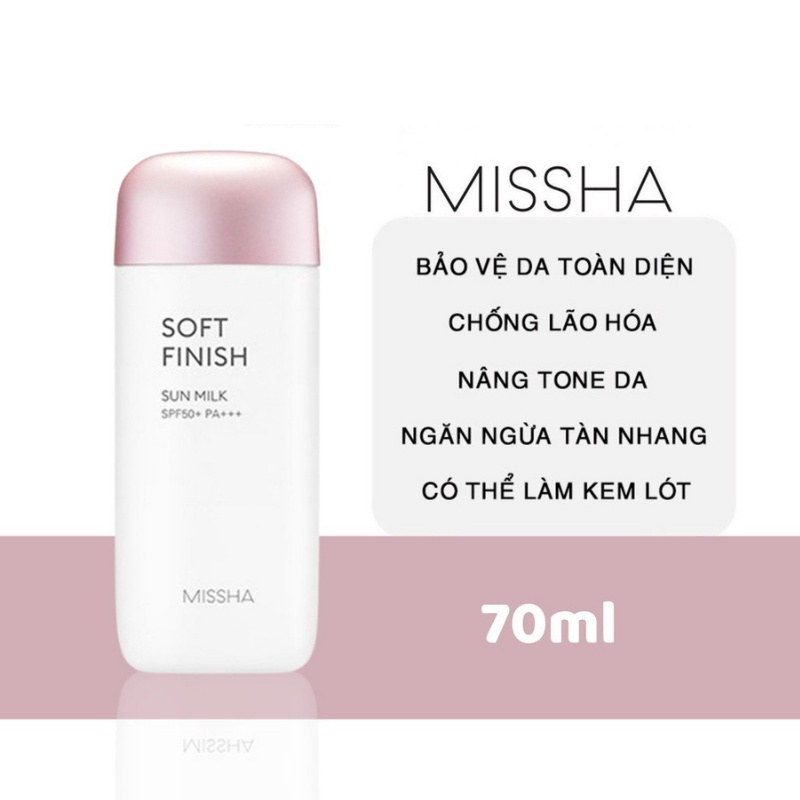 Kem chống nắng Missha Soft Finish 70ml