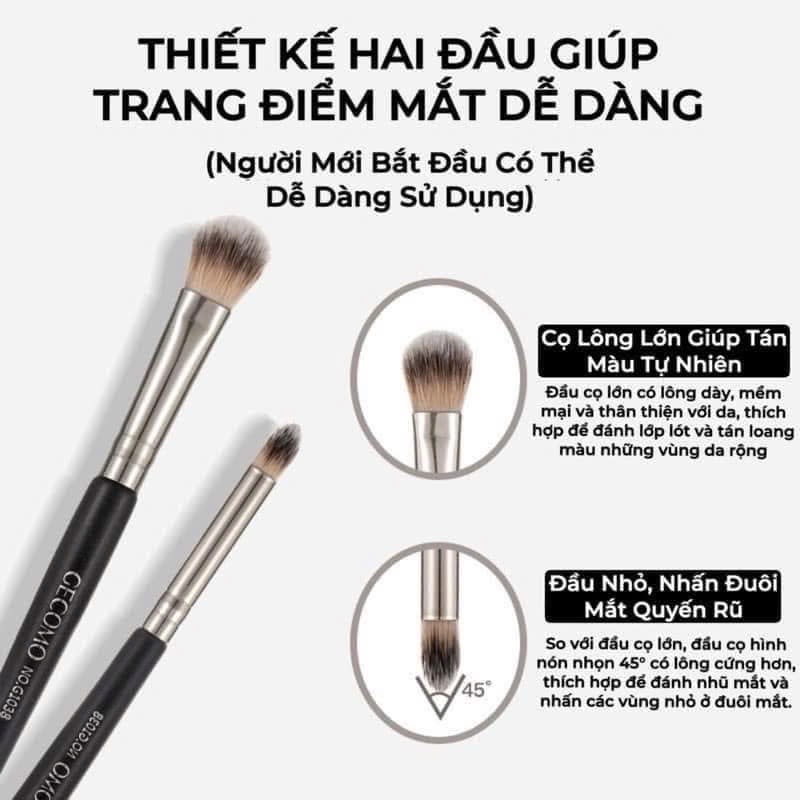 GECOMO - Cọ phấn mắt 2 đầu G1038