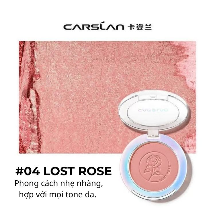 Phấn má hồng Carslan Face Blush #04 Lost Rose (Cánh Hồng Khô)