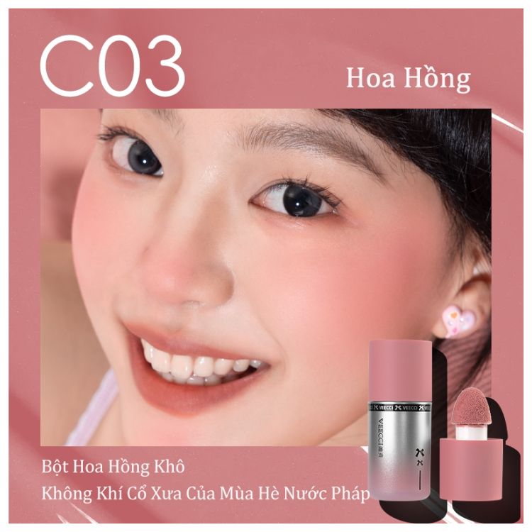 Má Hồng Kem Veecci Water Light Ửng Hồng Căng Bóng