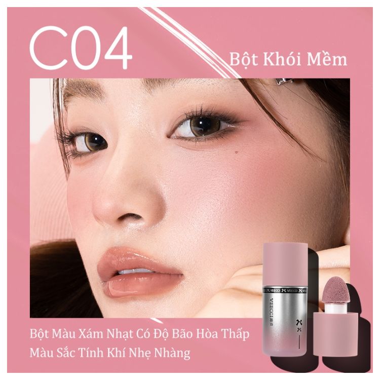 Má Hồng Kem Veecci Water Light Ửng Hồng Căng Bóng