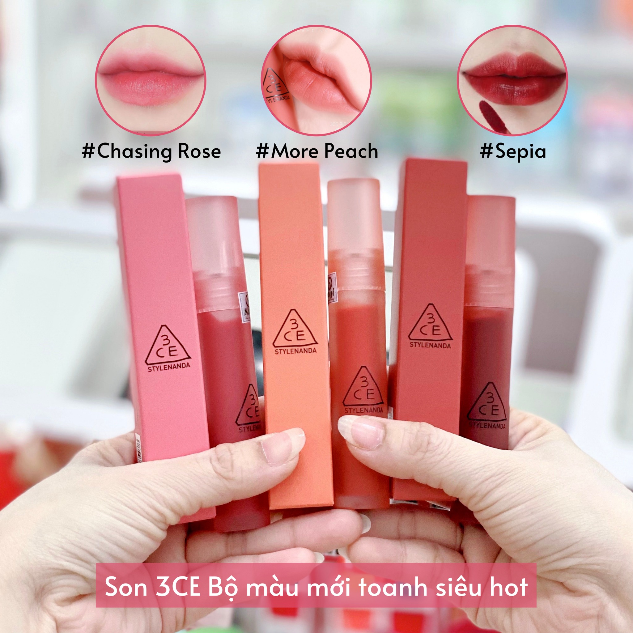 Son Kem 3CE Blur Water Tint -Chasing Rose