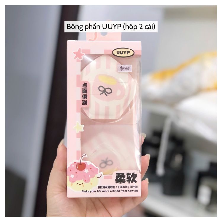 Set Bông Phấn Kem Nền UUYP (hộp 2 cái)