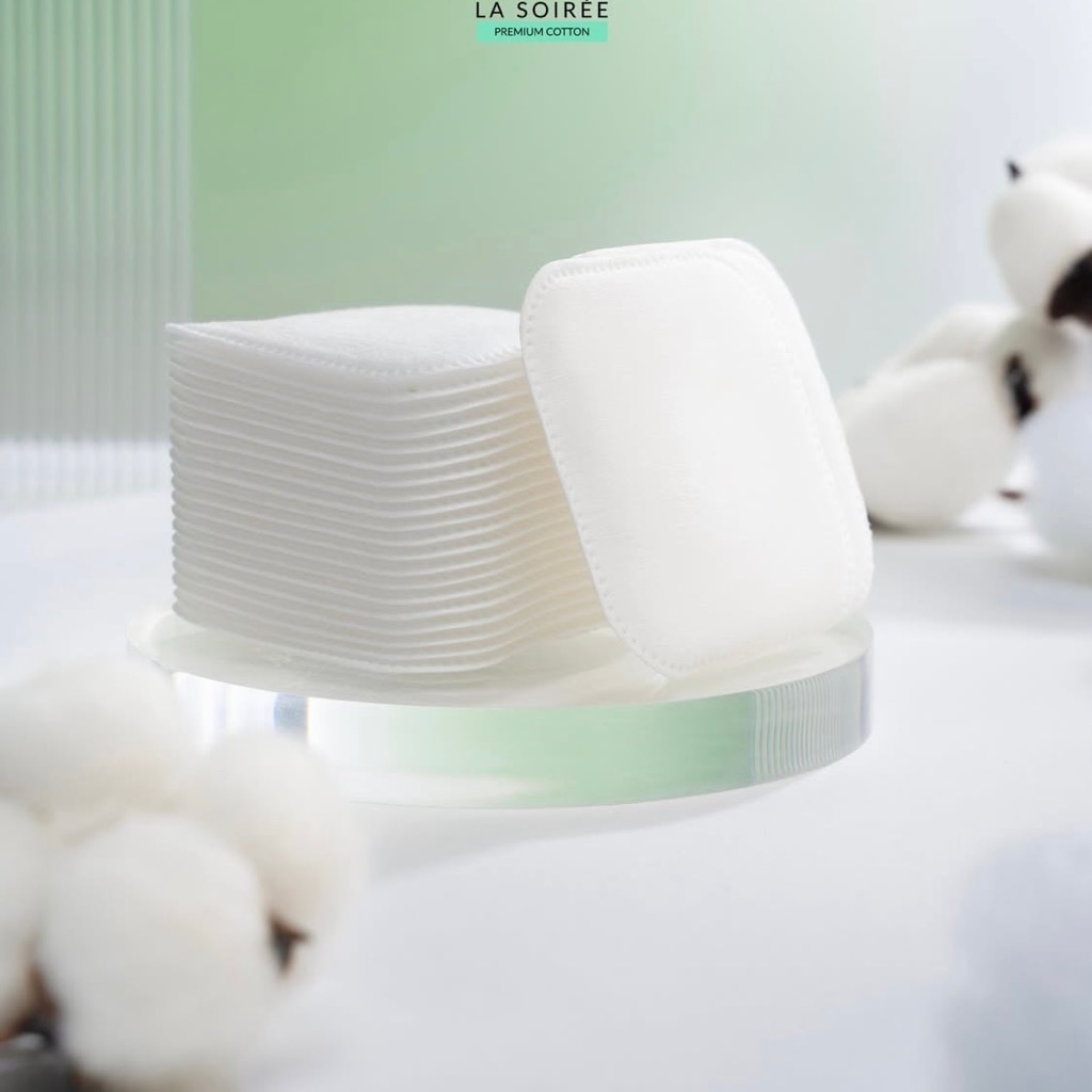 Bông Tẩy Trang LA SOIREE Miếng Vuông