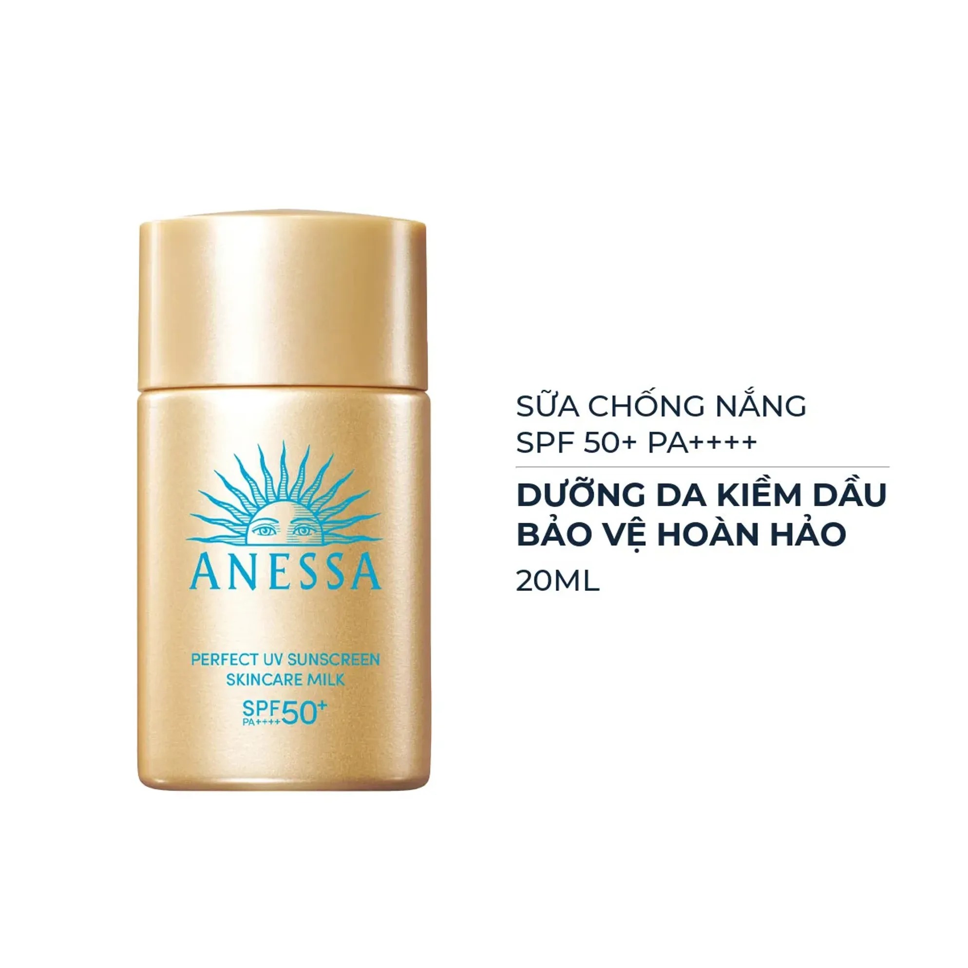 [20ml] Kem chống nắng Anessa Perfect UV Sunscreen Skincare Milk SPF 50+ PA++++ 20ml