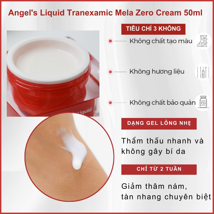 ANGELS LIQUID - Kem Dưỡng Tranexamic ĐỎ 50ml