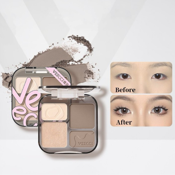 Bảng phấn bắt sáng và tạo khối VEECCI tự nhiên, lâu trôi highlight Contoun #V01