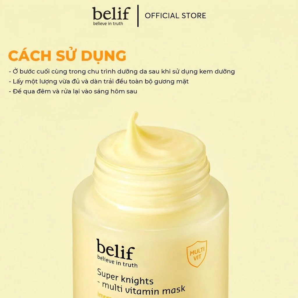 Mặt Nạ Ngủ Dưỡng Sáng Da Belif Super Knight Multi Vitamin Mask