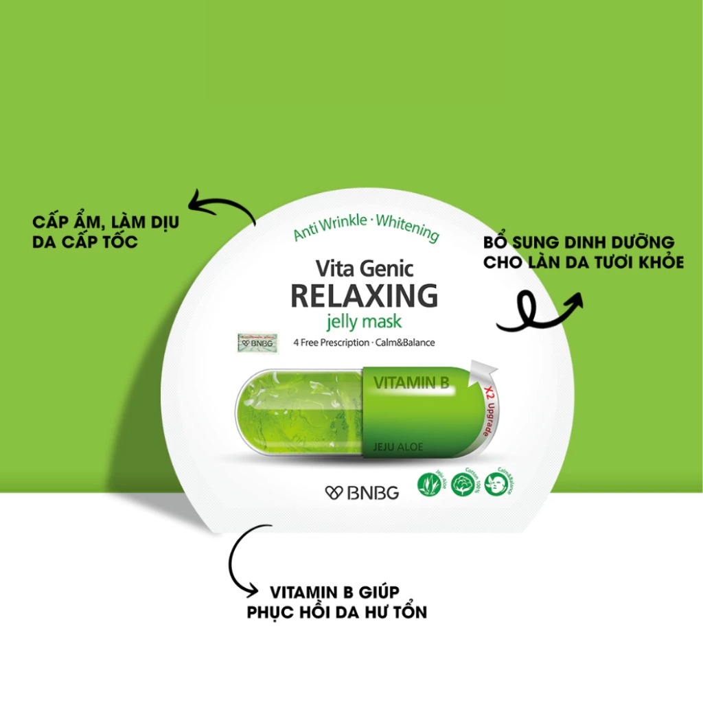BNBG - Mặt nạ giấy Vitamin B Xanh lá