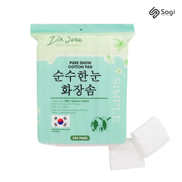 Bông Tẩy Trang Dr.Sera Pure Snow Cotton Pad 234 Miếng