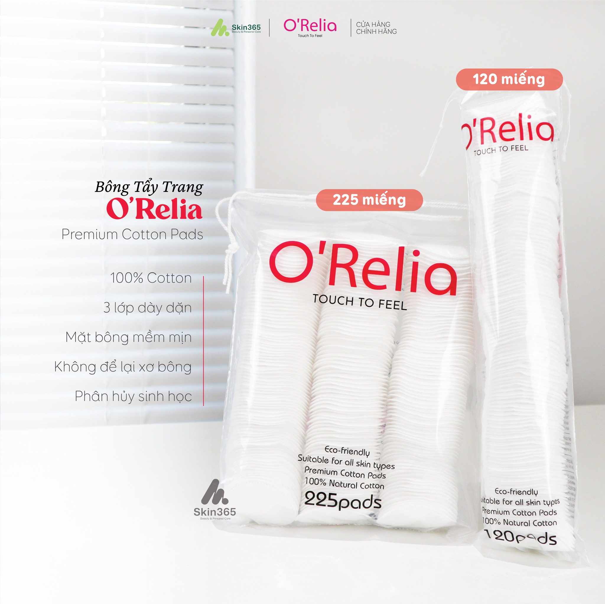 Bông Tẩy Trang Tròn O'Relia