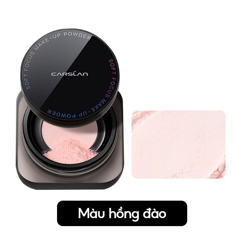 CARSLAN. phấn phủ bột #Hồng - nắp đen