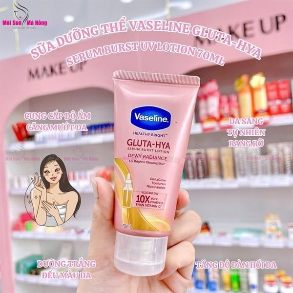 [mini] Lotion dưỡng thể trắng da body Vaseline 10x mini 70ml