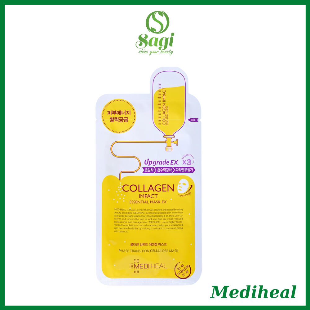 Mặt nạ giấy Mediheal chứa Collagen cấp ẩm chống lão hóa