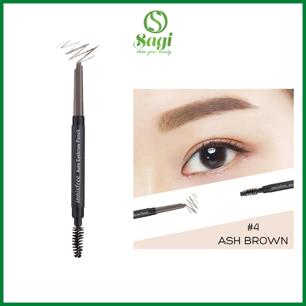 Chì kẻ mày Innisfree Auto Eyebrow Pencil 04