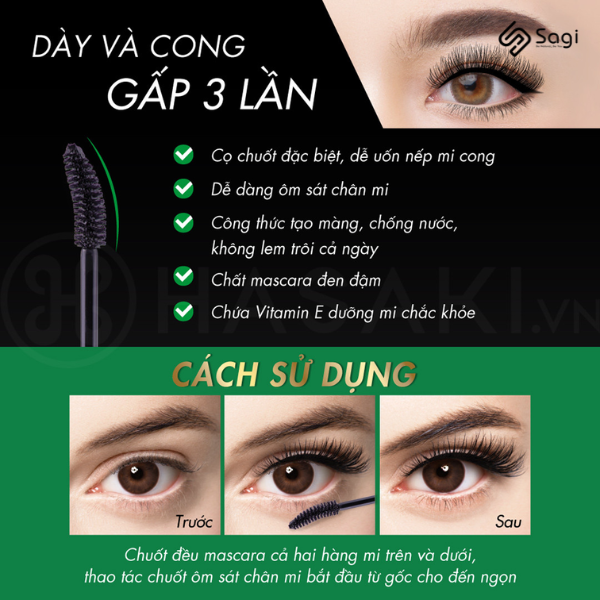 Mascara Browit Lift & Lock Mascara Uốn Cong Và Dày Mi #Sexy Black 6g