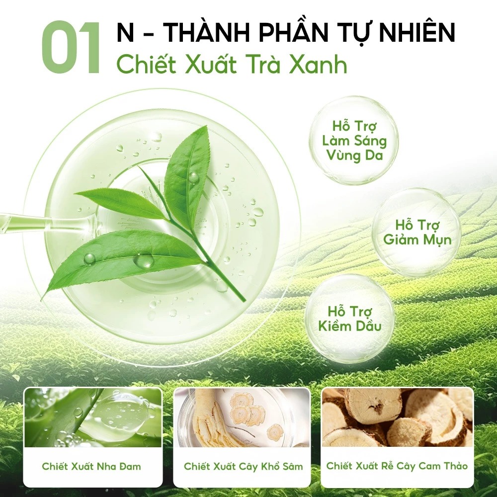 COLORKEY - Mặt nạ giấy Trà Xanh Green Tea