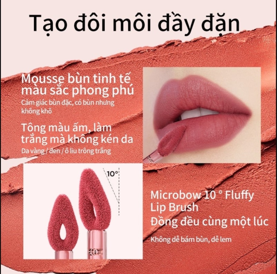 COLORKEY. Son Kem Bùn Màu O105 Tea Apricot Hồng Trà Mơ