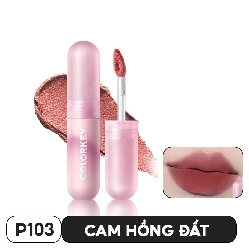 COLORKEY - Son Kem Bùn P103 Cam Hồng Đất