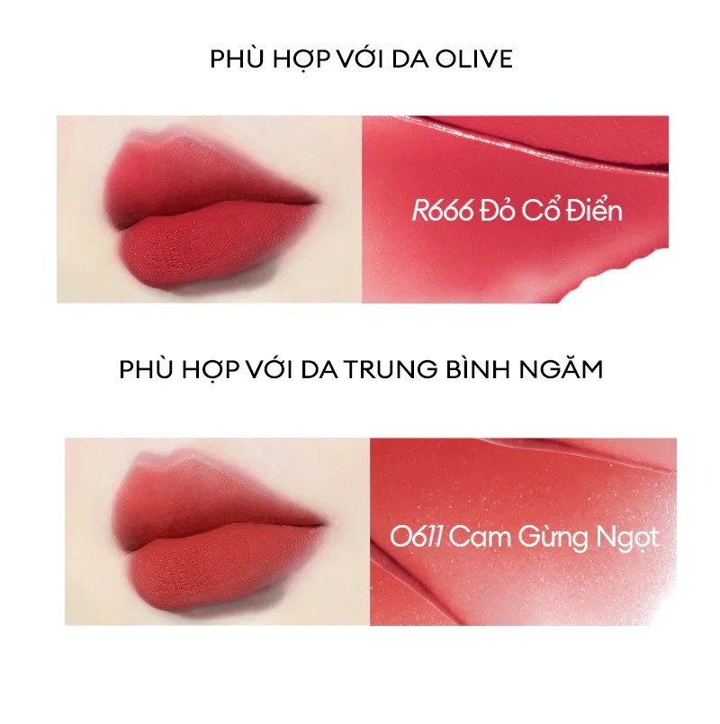 COLORKEY - Son kem Velvet R666 Đỏ Cổ Điển
