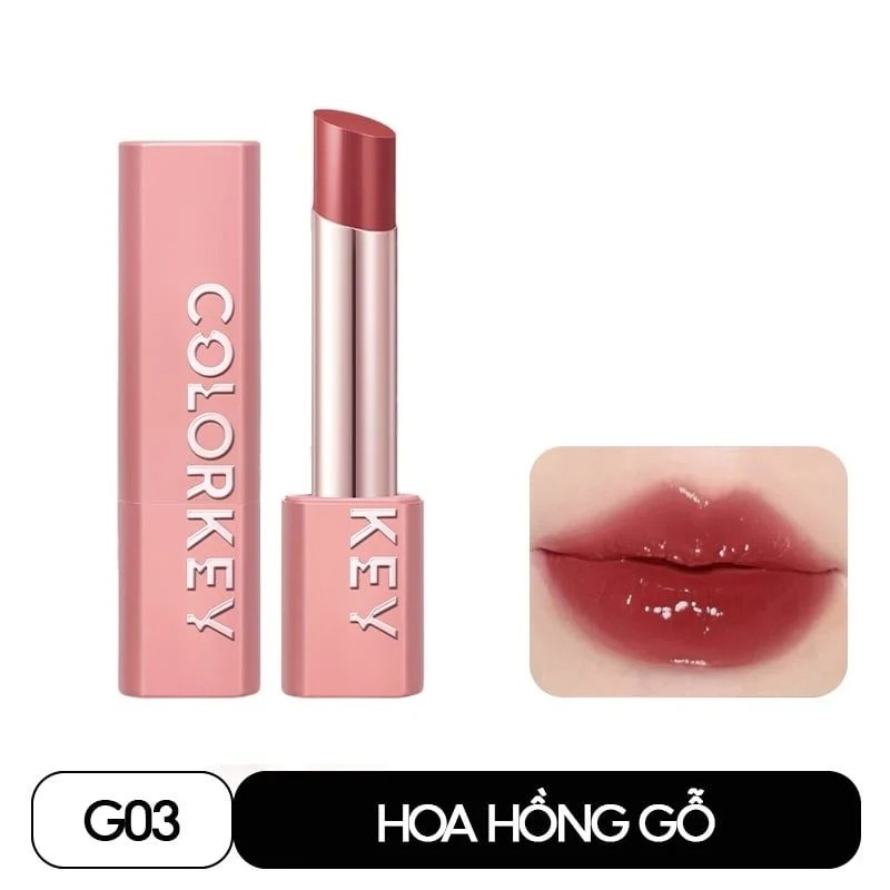 COLORKEY - Son thỏi Glow #G03 Hồng Trà Gỗ