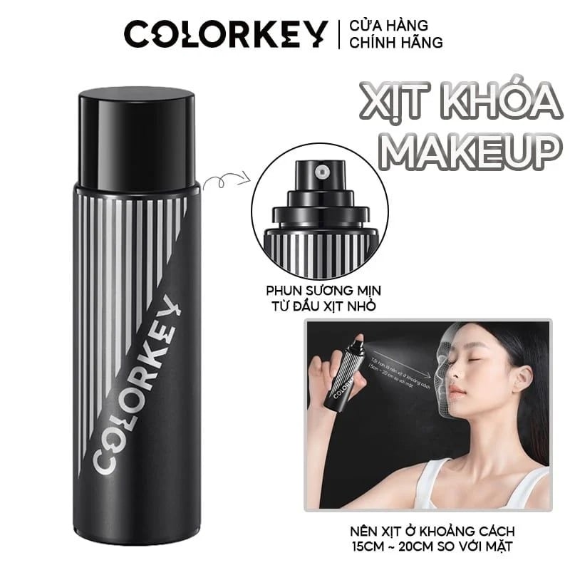 COLORKEY - Xịt khóa nền makeup kiềm dầu 100ML