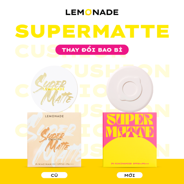 Cushion Lemonade Supermatte Siêu Kiềm Dầu 15g