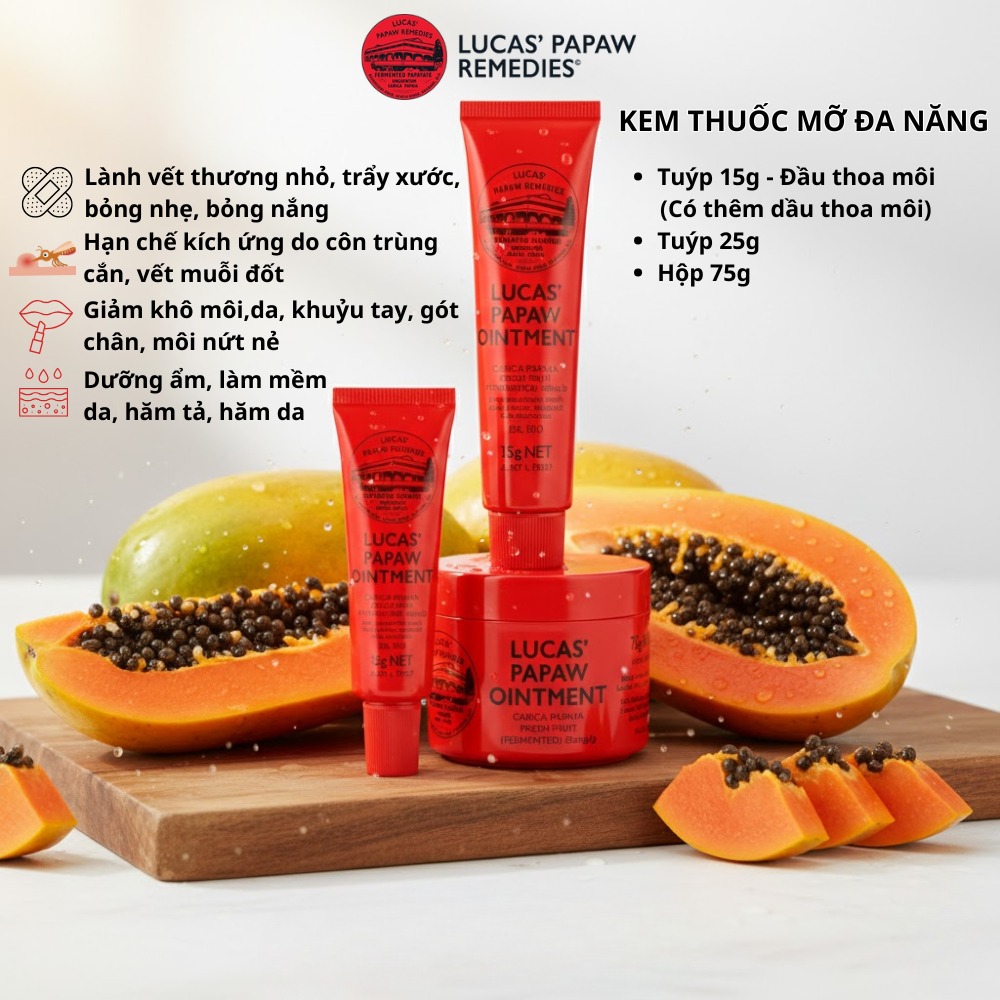 [75g] Son Dưỡng Đa Năng Lucas 75g