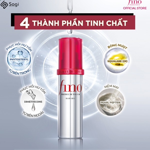 Dầu Dưỡng Tóc Fino Premium Touch Cải Thiện Tóc Hư Tổn 70ml 