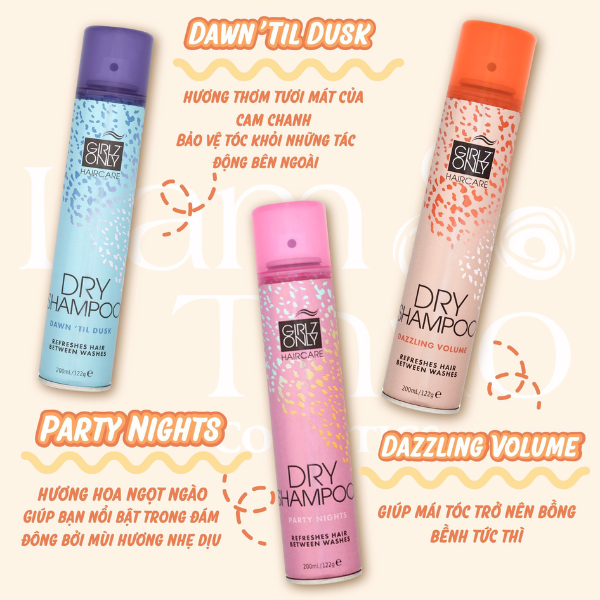 Dầu Gội Khô Girlz Only