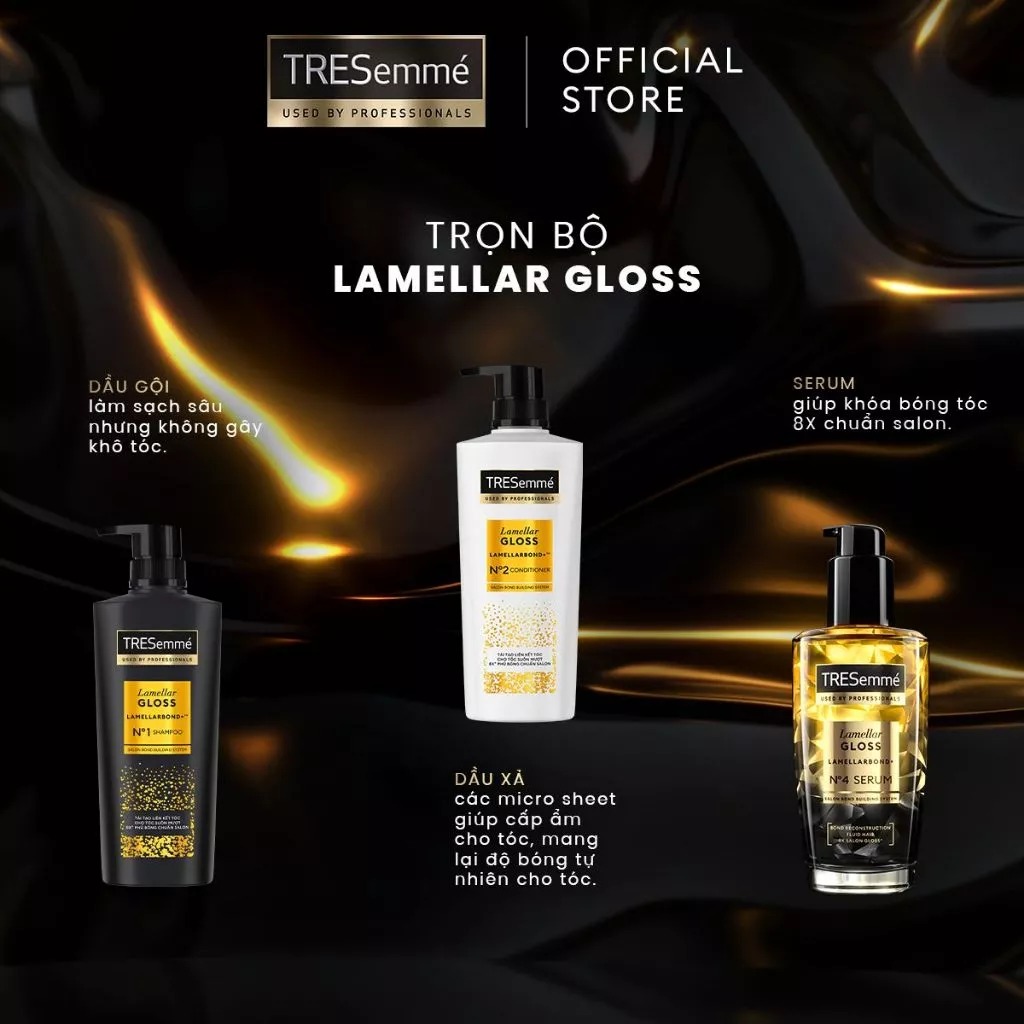 Dầu Gội TRESEMME Bóng Mượt Lamellar Gloss 480ml