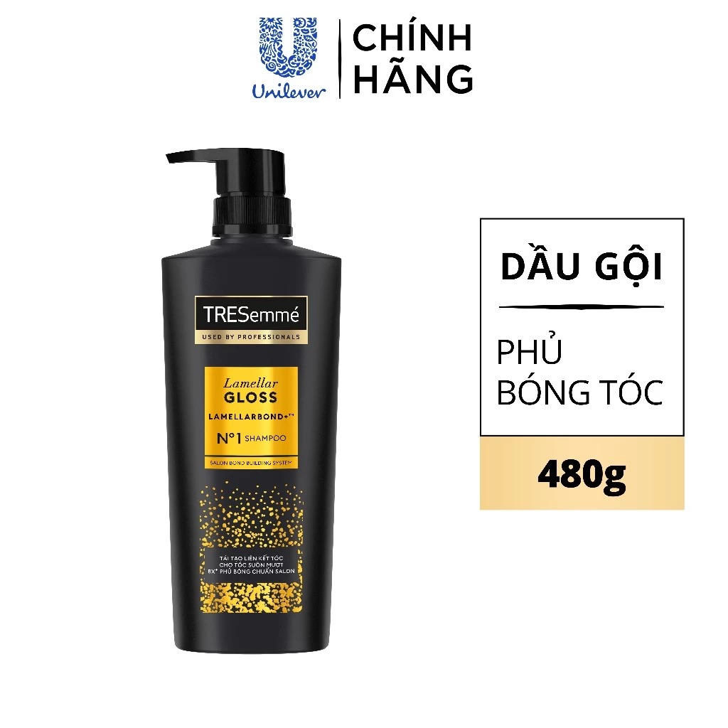Dầu Gội TRESEMME Bóng Mượt Lamellar Gloss 480ml